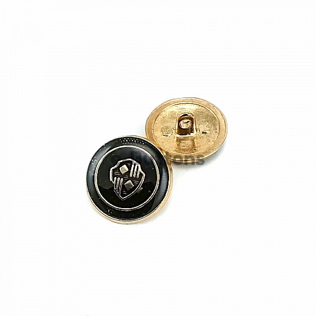 Enamel Blazer and Gold Plated Jacket Button 21 mm - 32 L E 965 V1