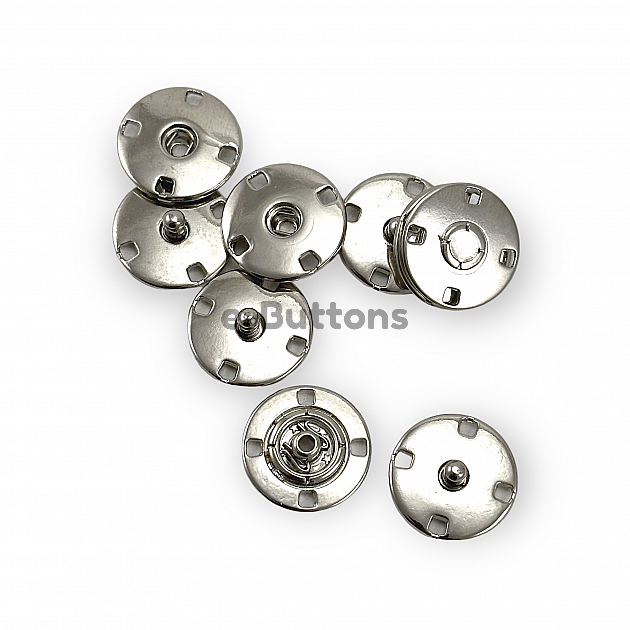 Sew-On Snap Button 20 mm 32 L 13/16" Zamak Metal E 1813