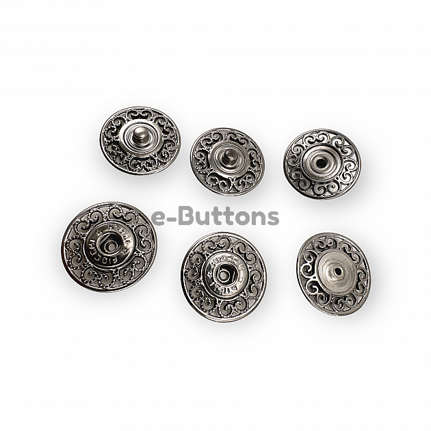 Sewing Snap Fasteners Button Motif Patterned 25 mm 40 L E 2229