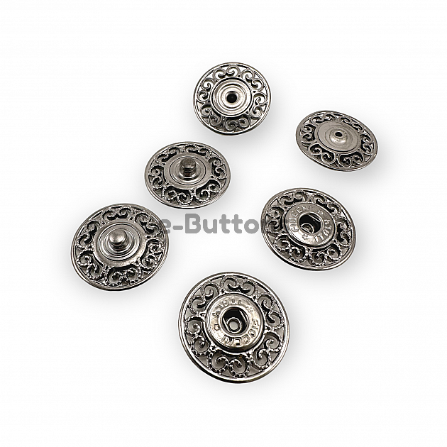 Sewing Snap Fasteners Button Motif Patterned 25 mm 40 L E 2229