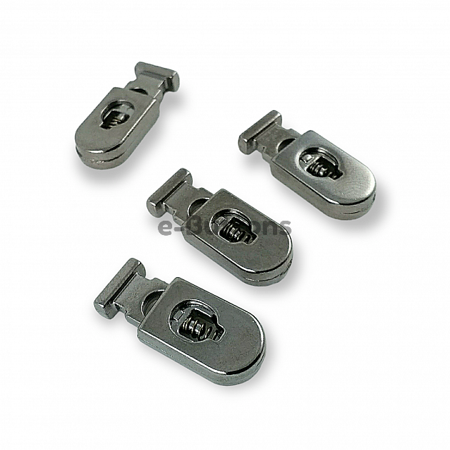 Metal Stoper 26 mm boylu 5 mm Delikli Siyah ve Sade Tasarımlı B0020