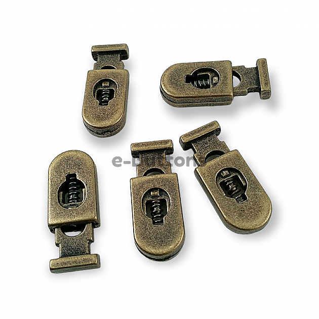 Metal Stoper 26 mm boylu 5 mm Delikli Siyah ve Sade Tasarımlı B0020