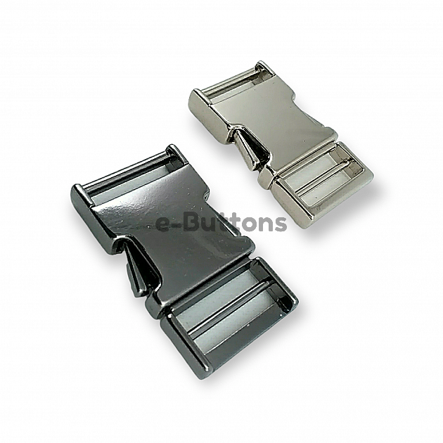 2 cm Bandolier Buckle Snap Clasp Metal Zamak 2150