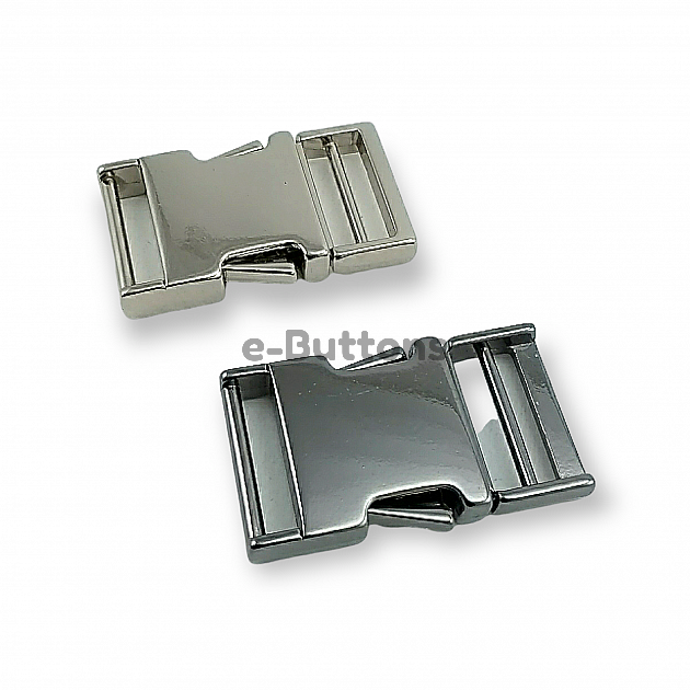 2 cm Bandolier Buckle Snap Clasp Metal Zamak 2150