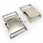 4 cm Bandolier Buckle Snap Clasp Metal Zamak E 2267 