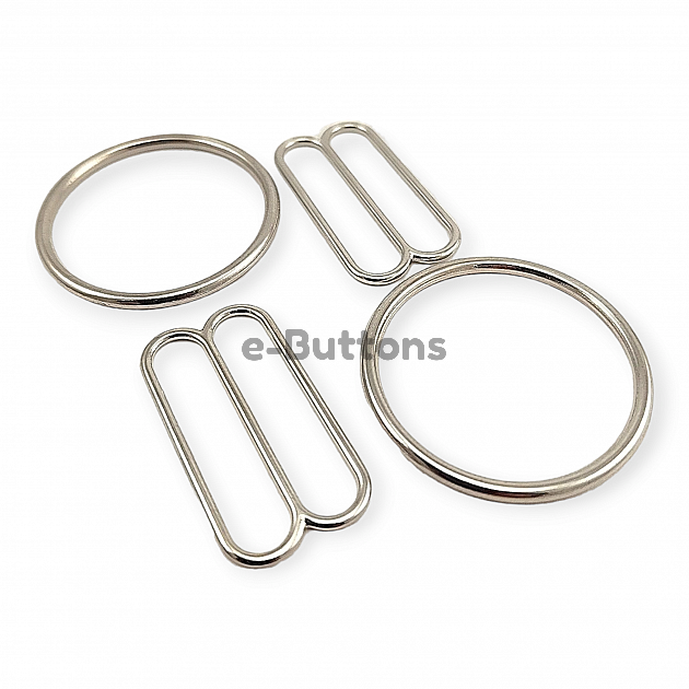 Hook Clasp Ring and Strap Adjustment Buckle 3,5 cm Set of 2 DM00018