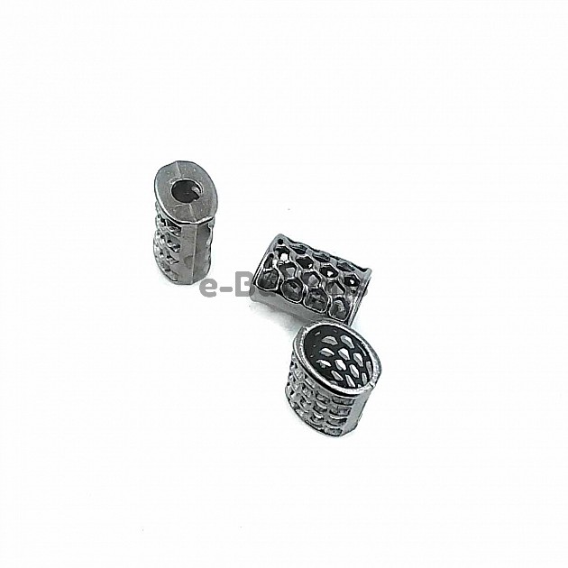 Cord End 11 mm inlet 5 mm Metal with Honeycomb Design B0002