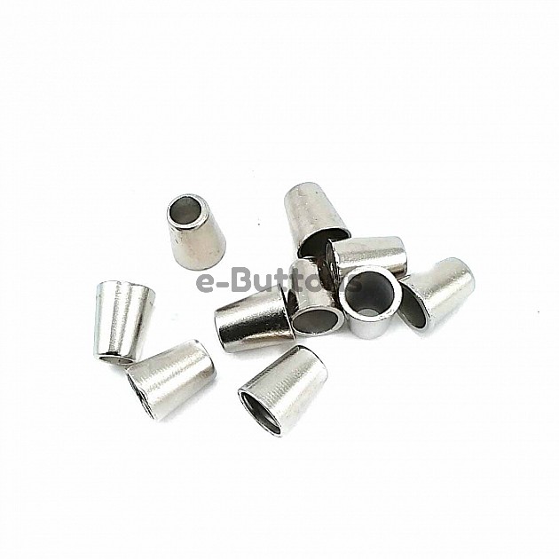 9 mm giriş 7 mm Sade Tasarımlı Metal Bağ ucu boy B0004