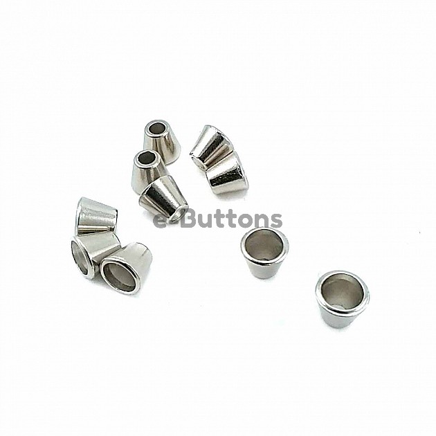 boy 9 mm giriş 6 mm Konik Tasarımlı Metal Bağ ucu B0005