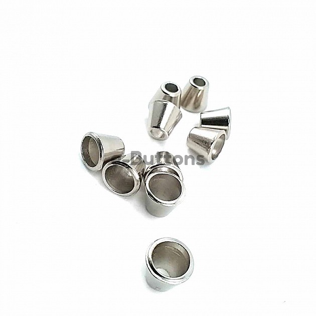 boy 9 mm giriş 6 mm Konik Tasarımlı Metal Bağ ucu B0005