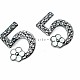 Number 5 Sterling Silver Color Brooch BRS0018