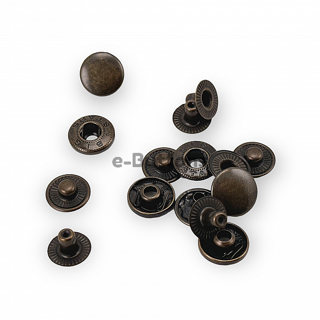 15 mm 3/4" Alpha Snap Fasteners Brass Button C0001PR