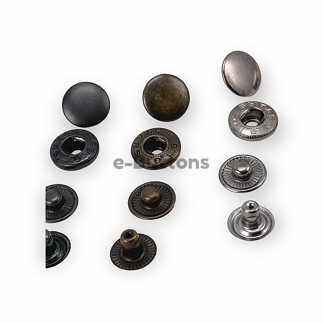 Snap Fasteners 3/4"  15mm Alpha Snap Button C0001