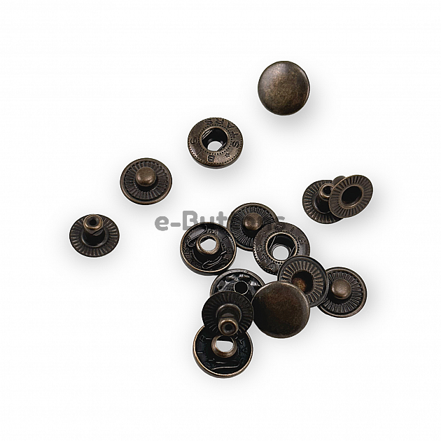 15 mm 3/4" Alpha Snap Fasteners Brass Button C0001PR