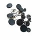 Snap Fastener 16 mm 5/8" Metal Black Coat Snap Buttons C0005