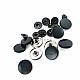 Snap Fastener 16 mm 5/8" Metal Black Coat Snap Buttons C0005