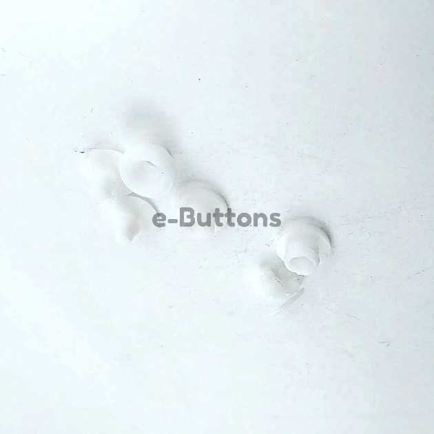 White Plastic Snap Button 9 mm 14 size (250 pcs/Pack) C0010