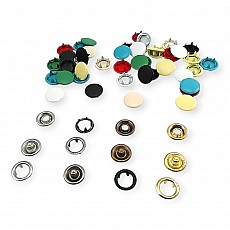 Prong Snap Fasteners 10.5 mm Painted Cap Snap Button Stainless C0011BOY