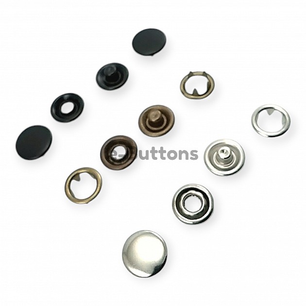 Prong Snaps Fastener Baby Snap Buttons Stainless 9,5 mm PC0013