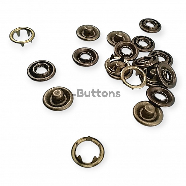 Prong Snaps Fastener Baby Snap Buttons Stainless 9,5 mm PC0013