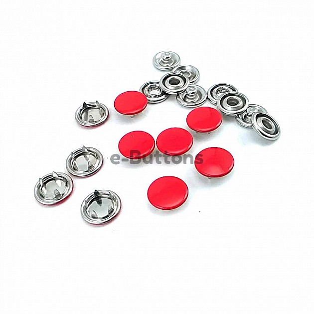 Dyed  Prong Snap Fantenrs 9.5 mm Stainless Buttons C0014