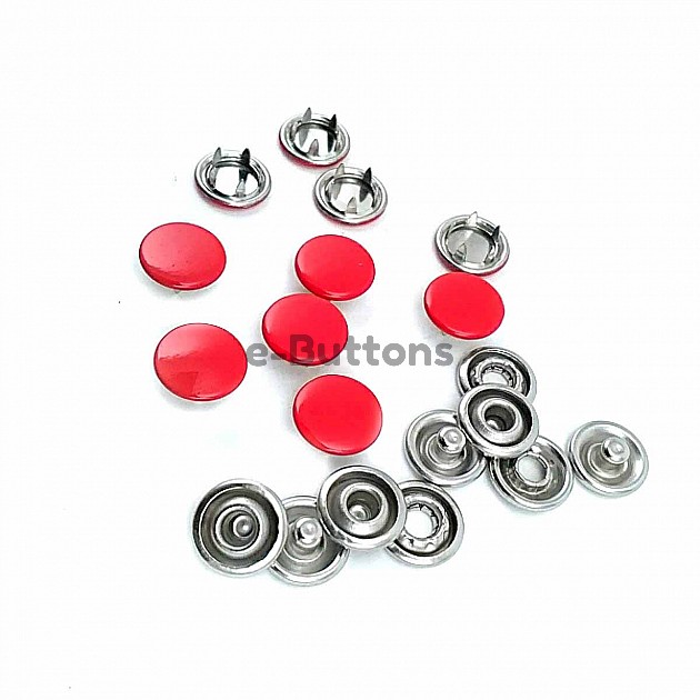 Dyed  Prong Snap Fantenrs 9.5 mm Stainless Buttons C0014