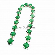 Green Stone Ribbon Chain SRT0026