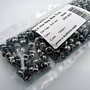 Tırnaklı Trok 8.5 mm Siyah Nikel Renk Süs Saç Trok (500 Ad/Paket) TR0011PK