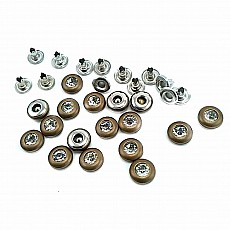 9 mm 14 boy Cam Taşlı Sade Rivet ( 250 Ad/Paket ) R0014