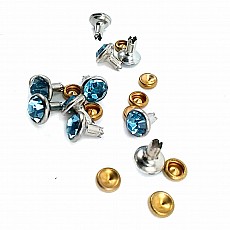 8 mm 12 L Rhinestone Rivet R0024