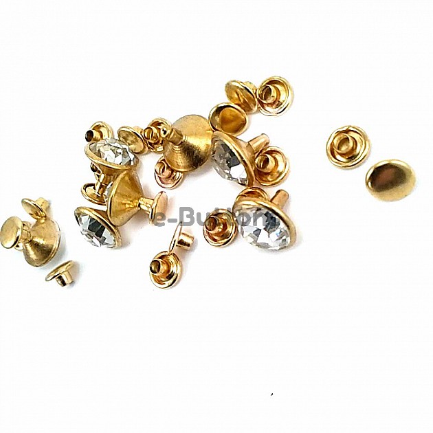 Rivet 11 mm 18 L Rhinestone R0025