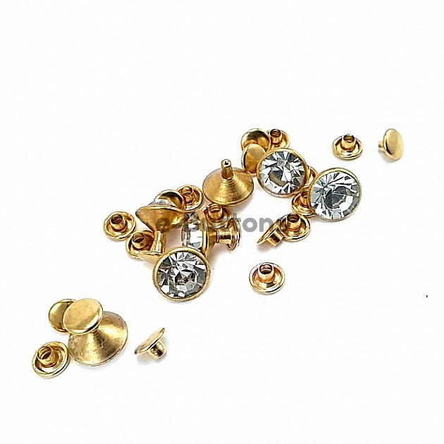 Rivet 11 mm 18 L Rhinestone R0025