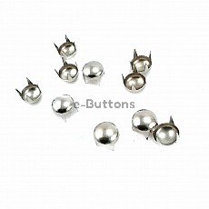 Slightly Convex Ornamental Prong Studs Brass 8.50 mm 4-legged (250 Pcs/Pack) TR0011