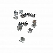 StudsWith Prong  6 mm Square Metal  (250 pcs/pck) TR0026