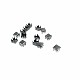 StudsWith Prong  6 mm Square Metal  (250 pcs/pck) TR0026