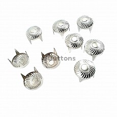 9,5 mm Punk Spikes Spots Studs Swirl Pattern ( 250 Pcs/ Packet ) TR0030