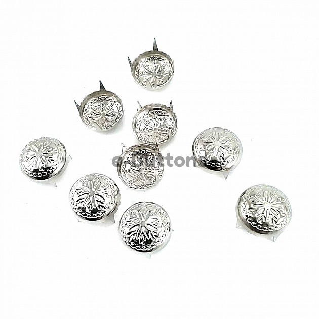 Prong Trok 12.5 mm Patterned 4 Legged Metal (250 pcs / Package) TR0031