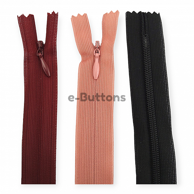 30 Cm #3 11,81" Invisible Nylon Conceal Knit Pant / Skirt / Dress / Upholstery Zipper ZPG0030TUL