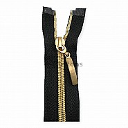 Nylon Coil Zipper 16 cm #5 6,30" Metallic Teeth Jacket Zipper Close End ZPSM0016T10