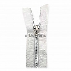 Nylon Coil Zipper 35 cm #5 13,78" Metallic Teeth Jacket Zipper Open End - Separeted ZPSM0035T10