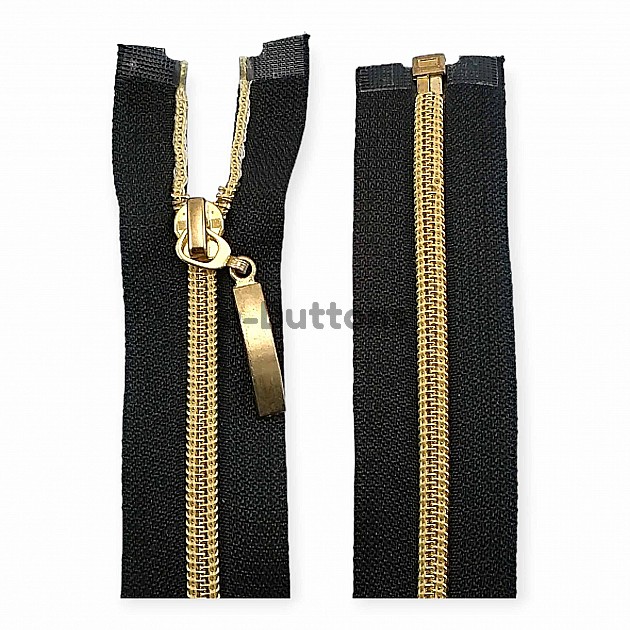 Nylon Coil Zipper 40 cm #5 15,75" Metallic Teeth Jacket Zipper Open End - Separeted ZPSM0040T10