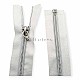 Nylon Coil Zipper 40 cm #5 15,75" Metallic Teeth Jacket Zipper Open End - Separeted ZPSM0040T10