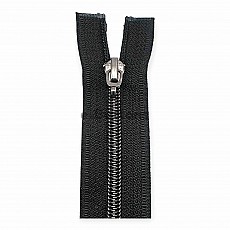 Nylon Coil Zipper 45 cm #5 17,71" Metallic Teeth Jacket Zipper Open End - Separeted ZPSM0045T10