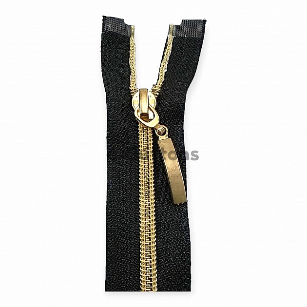 Nylon Coil Zipper 60 cm #5 23,62" Metallic Teeth Jacket Zipper Open End - Separeted ZPSM0060T10