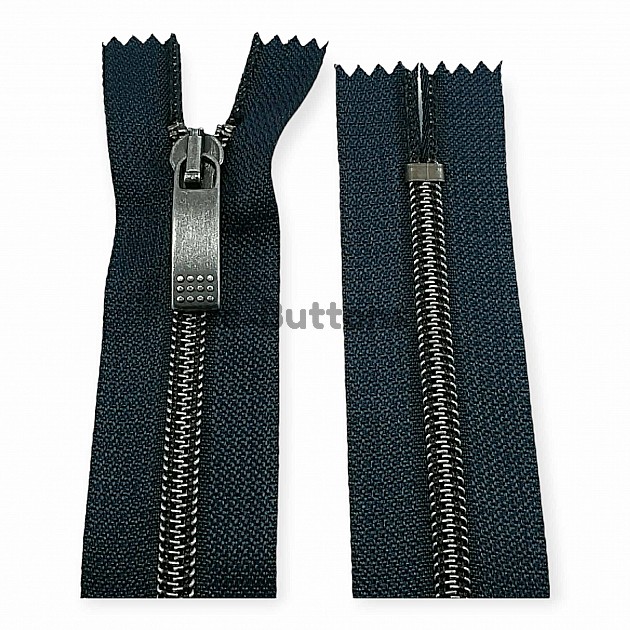 Nylon Coil Zipper 85 cm #5 33,47" Metallic Teeth Jacket Zipper Open End - Separeted ZPSM0085T10