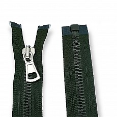 Chunky Zips 45 cm, 17,71" #9 Metal Teeth Imatation Open End - Separe ZPK0045T9MG