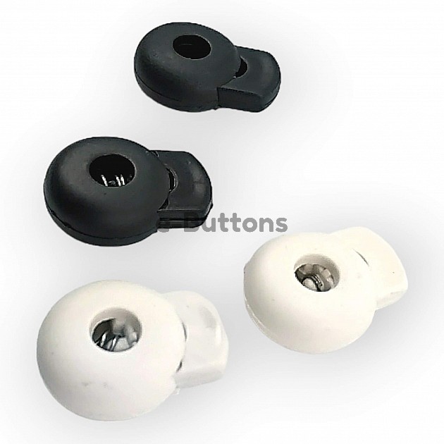 Plastic Stopper 4 mm Hole Diameter Single Hole Top Press - Round Model H002121