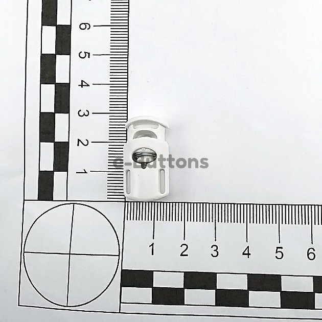 Plastic Stopper 7 mm Hole Diameter Top Press Single Hole - Bridged on Both Sides H002403