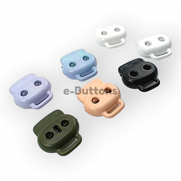 Plastic Stopper 3 mm Hole Diameter Two Hole Top Press - Bottom Bridge H003521