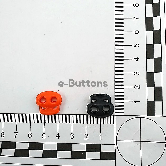 Plastic Stopper Two Hole 4 mm Hole Diameter Top Press H005005